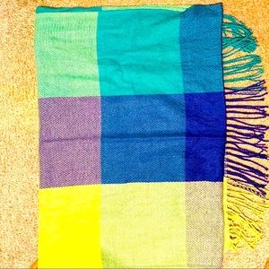 Long cotton scarf wrap around